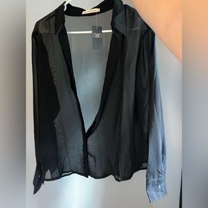 Abercrombie and fitch long sleeve mesh shirt